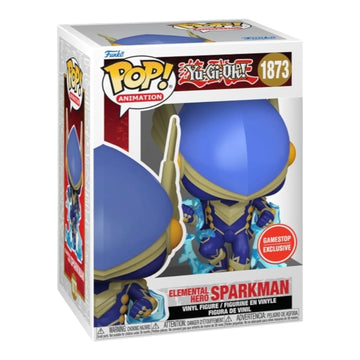 Yu-Gi-Oh #1873 Elemental Hero Sparkman Gamestop Exclusive Funko Pop