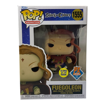 Black Clover #1555 Fuegoleon GITD PX Previews Funko Pop (Imperfect Box)