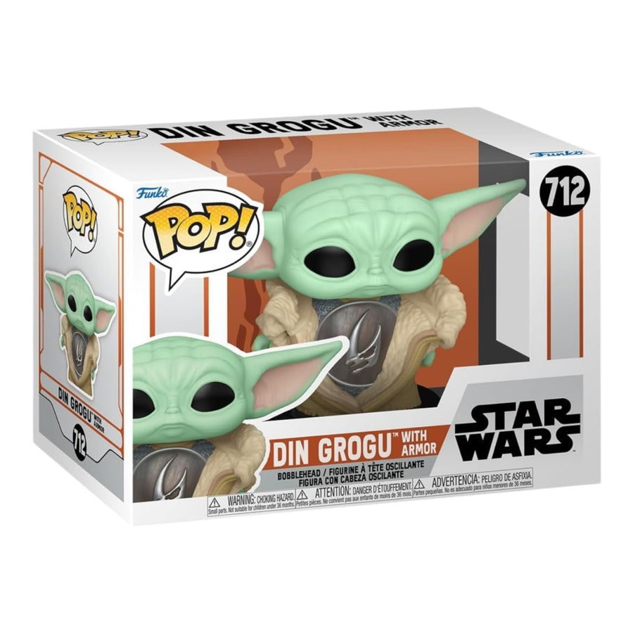Star Wars #712 Din Grogu With Armor Funko Pop