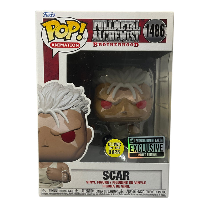 Fullmetal Alchemist #1486 Scar Glows In The Dark Entertainment Earth Exclusive Funko Pop 
