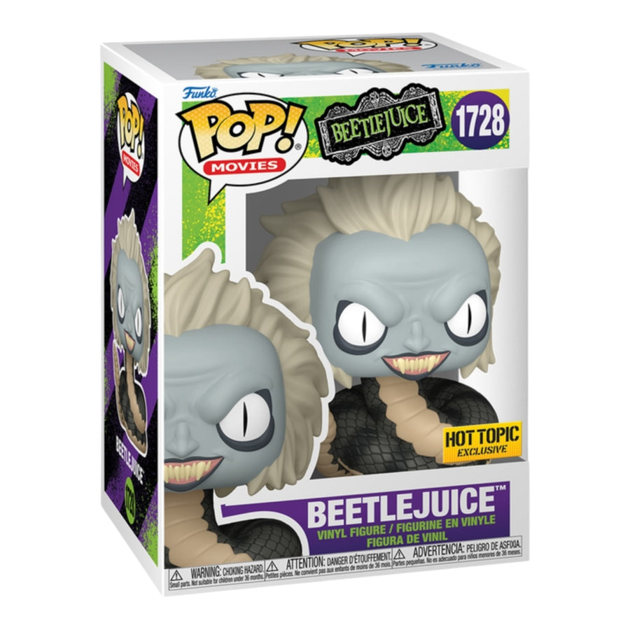 #1728 Beetlejuice Hot Topic Exclusive Funko Pop (imperfect Box)