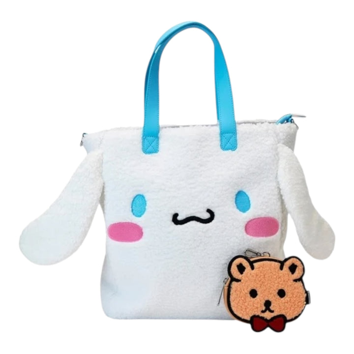 Loungefly Sanrio Cinnamoroll Sherpa Tote Bag With Coin Bag