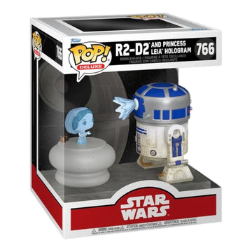 Star Wars R2-D2 and Princess Leia Hologram Funko Pop Deluxe