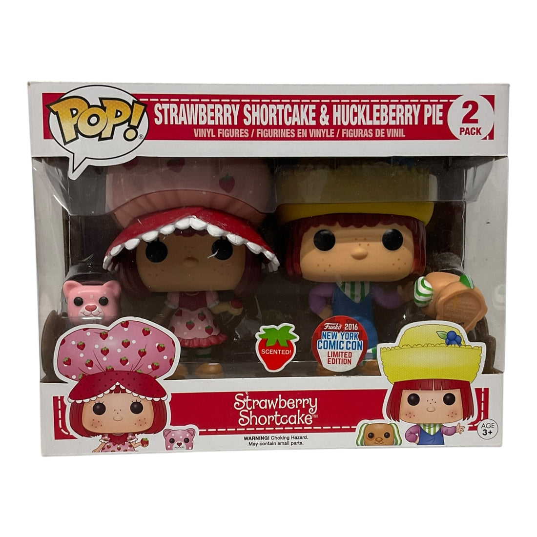 Strawberry Shortcake & Huckleberry Pie 2 Pack 2016 New Year Comic Con Scented Limited Edition Funko Pop (Imperfect Box)