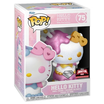 Sanrio #75 Hello Kitty 50th Cake Diamond Target Con Exclusive Funko Pop