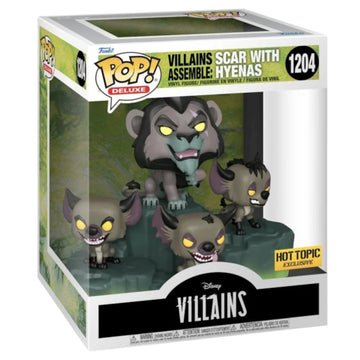 Disney Villains Assemble #1204 Scar With Hyenas Funko Pop Moment