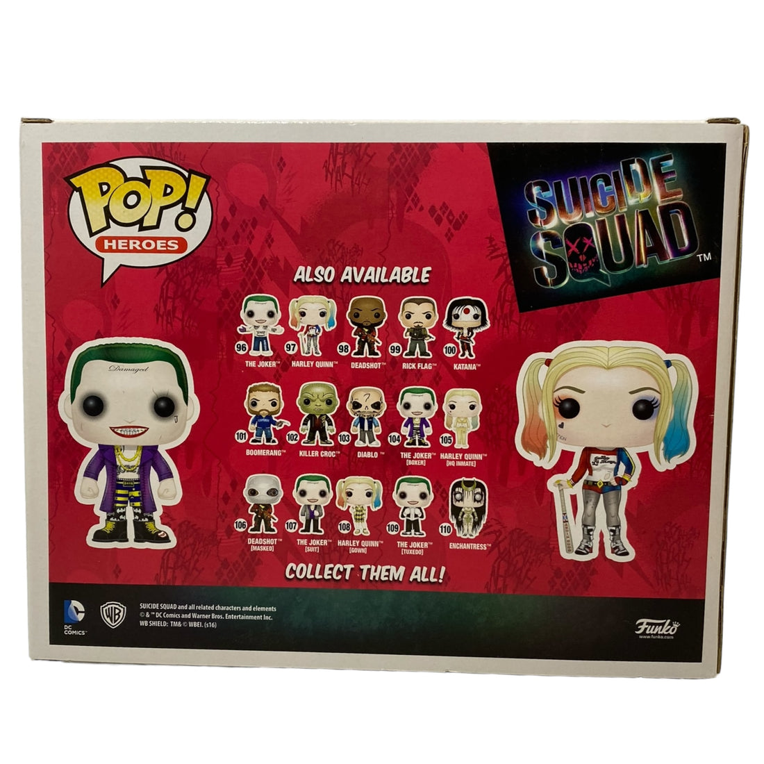 DC The Joker / Harley Quinn F.Y.E Exclusive Funko Pop 2 Pack (Imperfect Box)