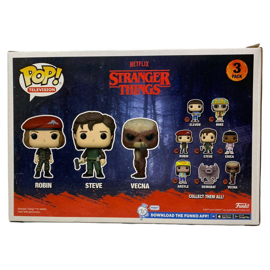 Stranger Things Robin / Steve / Vecna Special Edition Funko Pop 3 Pack