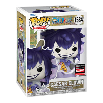 One Piece #1584 Caesar Clown Funko Pop 2024 Chicago Expo (Imperfect Box)
