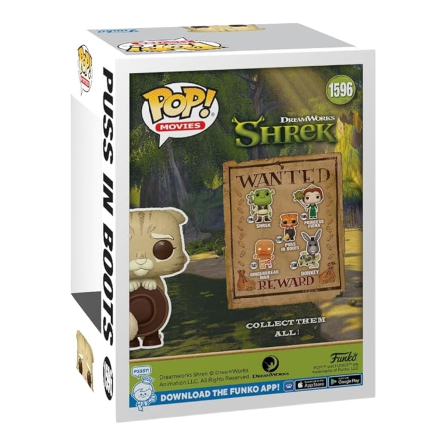 Shrek #1596 Puss In Boots Exclusive Funko Pop
