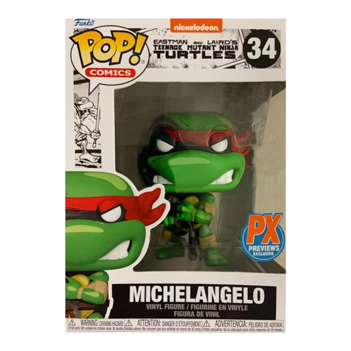 TMNT #34 Michelangelo PX Previews Exclusive Funko Pop