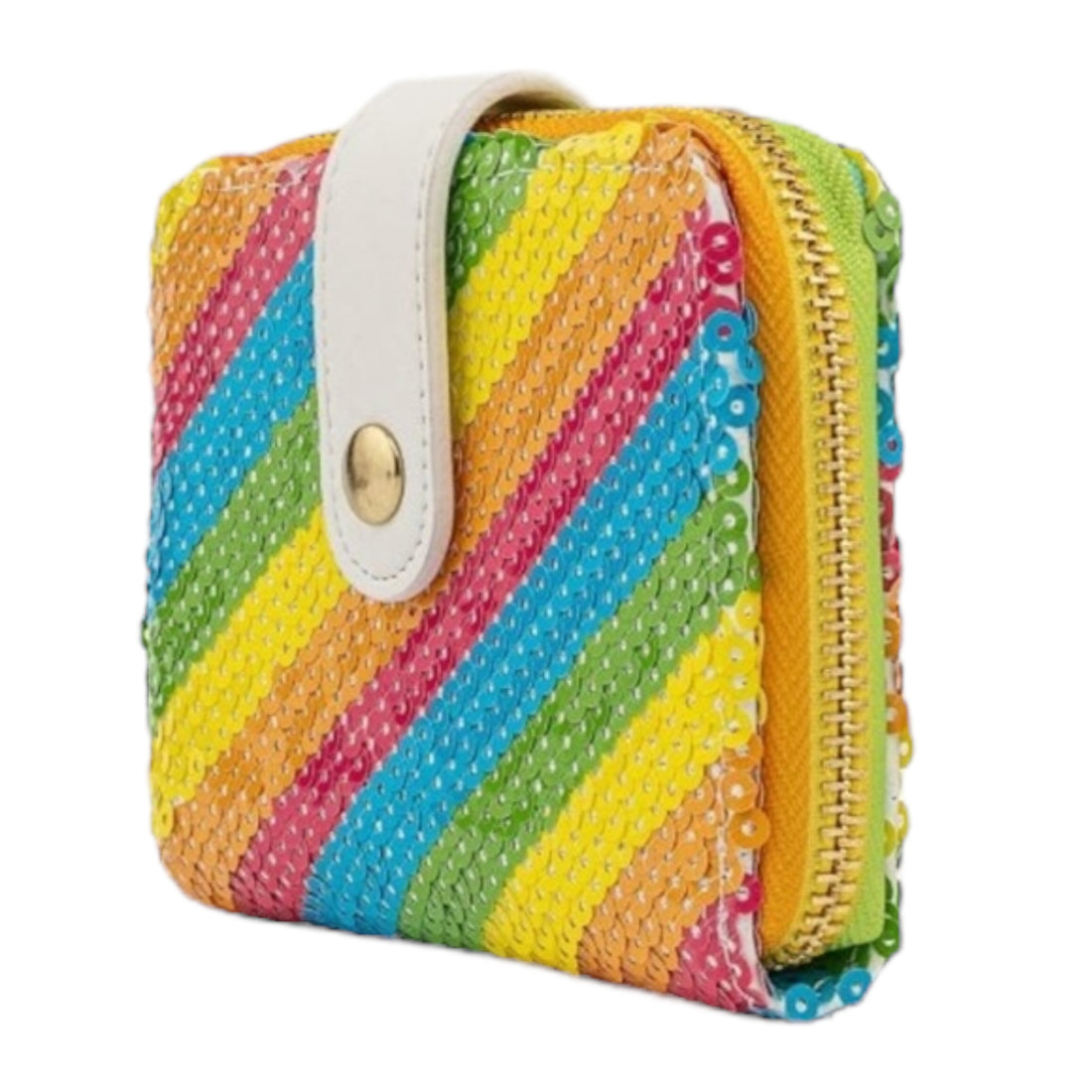 Loungefly Disney Sequin Rainbow Zip Around Purse
