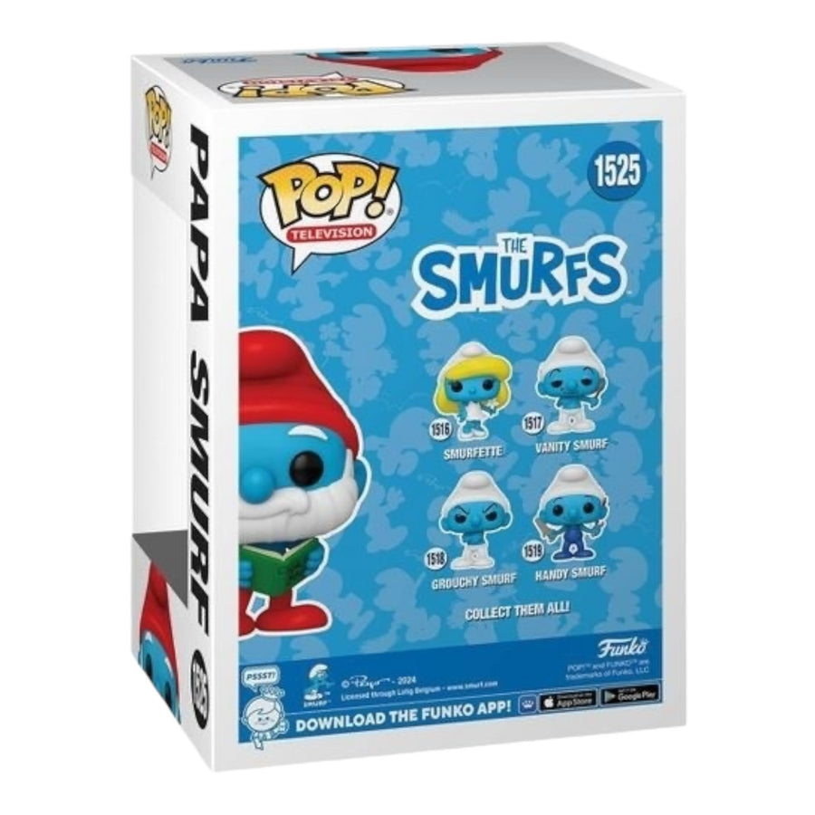 The Smurfs #1525 Papa Smurf 2024 Summer Con Limited Edition Funko Pop