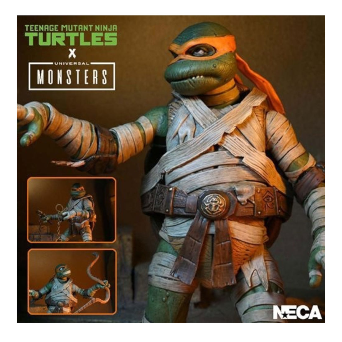 NECA TMNT Universal Monsters Michelangelo As The Mummy 7" Scale Ultimate Action Figure