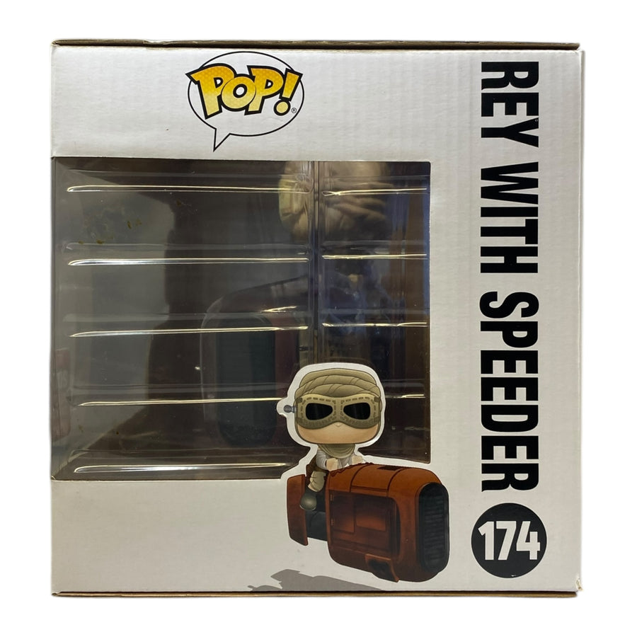 Star Wars #174 Rey With Speeder 2017 Galactic Con Exclusive Funko Pop