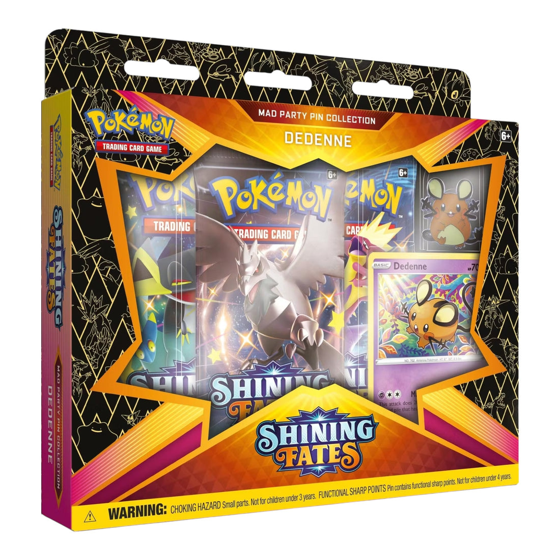 Pokemon Shining Fates Mad Party Pin Collection