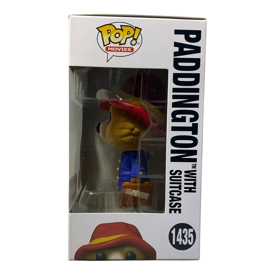 #1435 Paddington With Suitcase Flocked Exclusive Funko Pop (Imperfect Box)