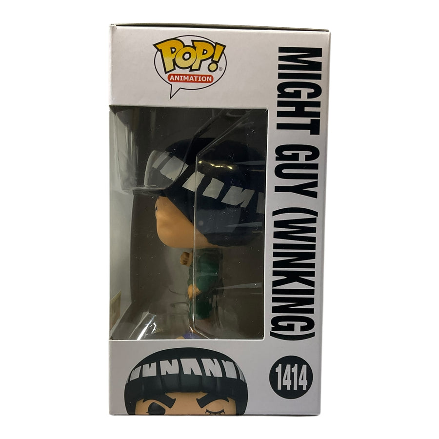 Naruto Shippuden #1414 Might Guy (Winking) Hot Topic Exclusive Funko Pop (Imperfect Box)