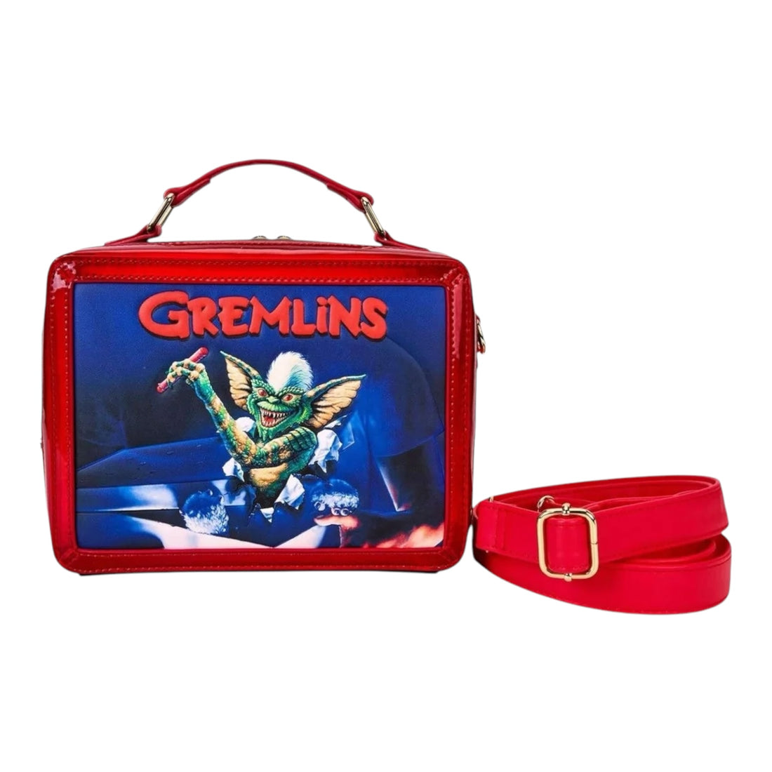 Loungefly Warner Brothers Gremlins 40th Anniversary Vintage Lunchbox Crossbody
