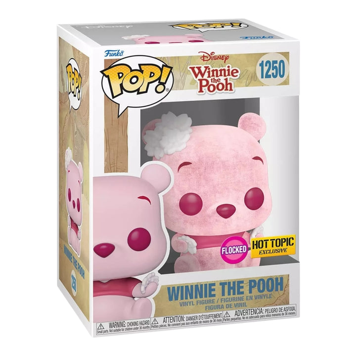 Disney #1250 Winnie The Pooh Flocked Hot Topic Exclusive Funko Pop