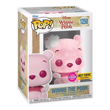Disney #1250 Winnie The Pooh Flocked Hot Topic Exclusive Funko Pop