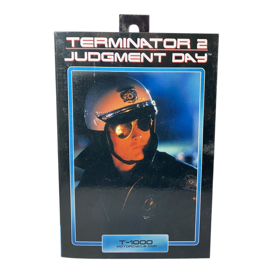 Terminator 2 T-1000 Motorcycle Cop 7-Inch Scale Action Figure (Imperfect Box)