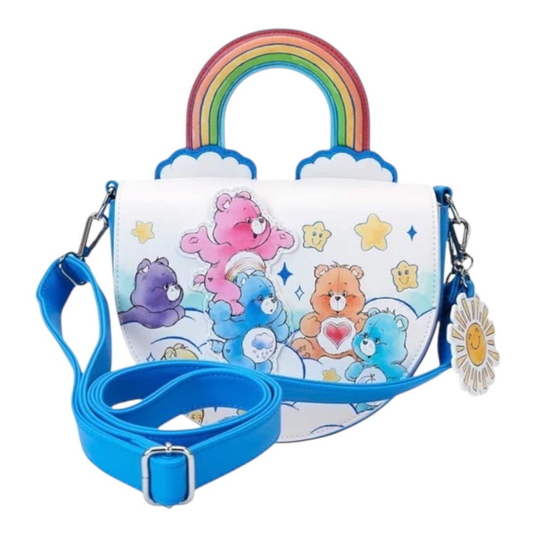 Loungefly Care Bears Rainbow Handle Crossbody