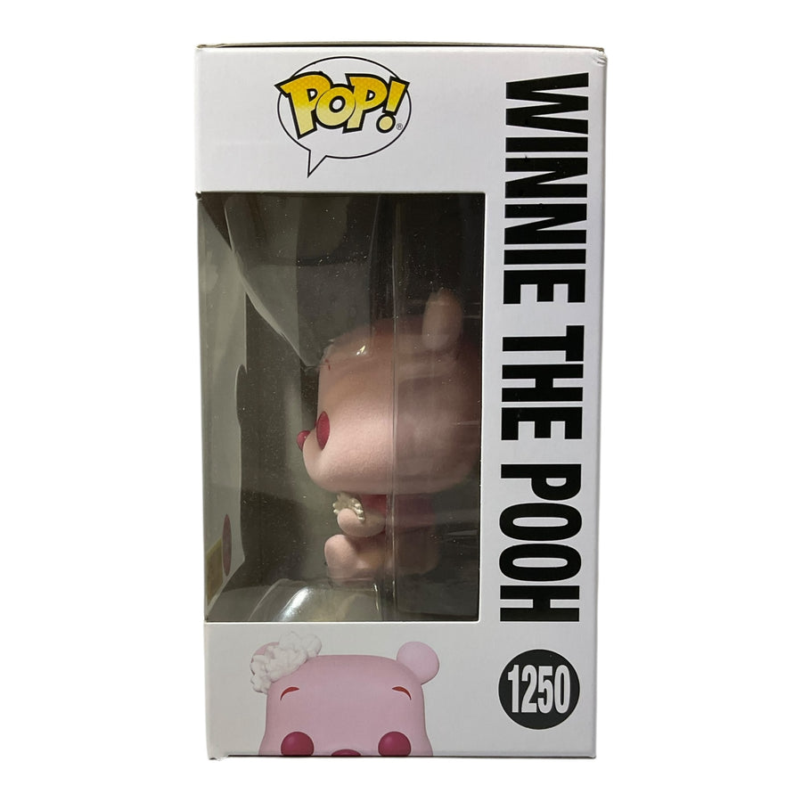 Disney #1250 Winnie The Pooh Flocked Hot Topic Exclusive Funko Pop (Imperfect Box)