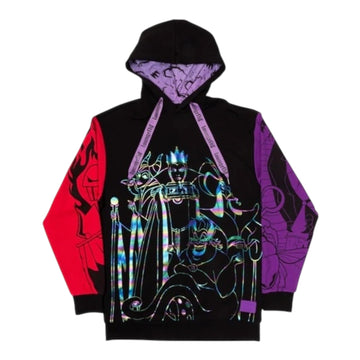 Loungefly Disney Villains Colour Block XL Hooded Sweatshirt (ExDisplay)