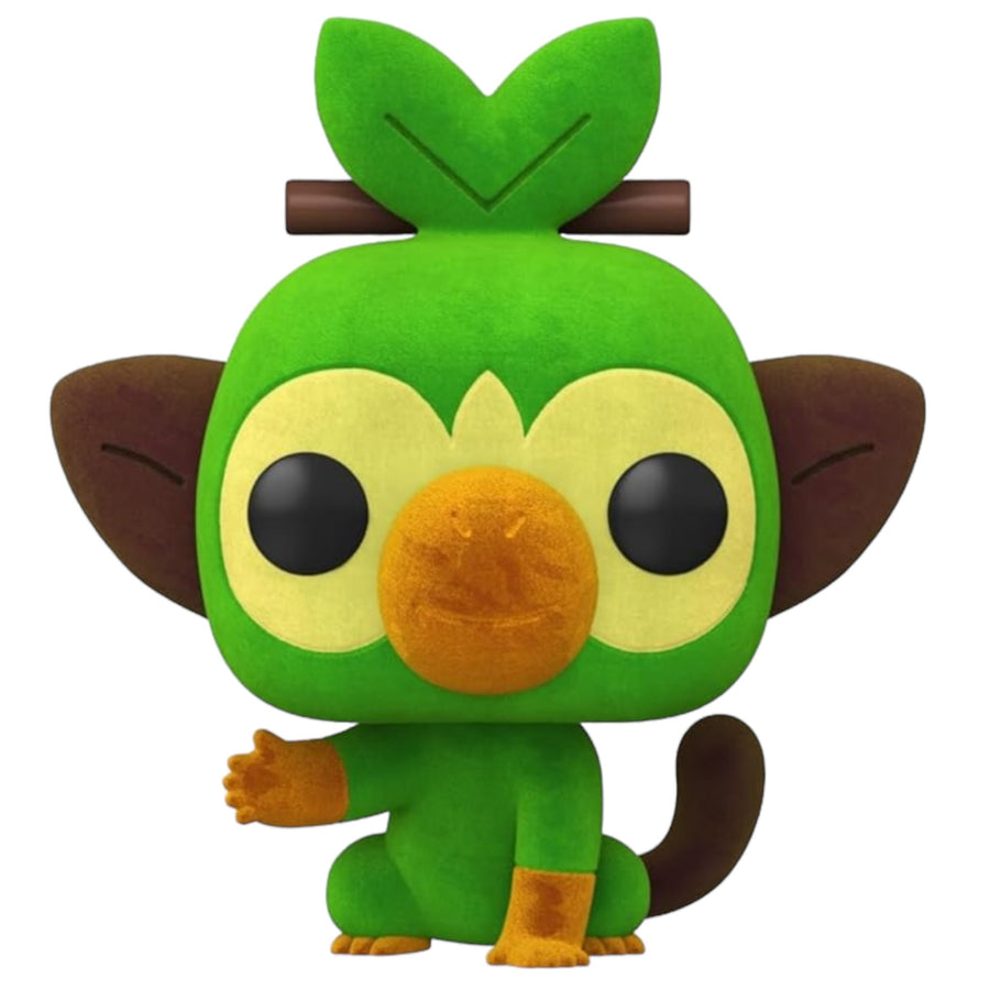 Pokemon #957 Grookey Flocked Amazon Exclusive Funko Pop