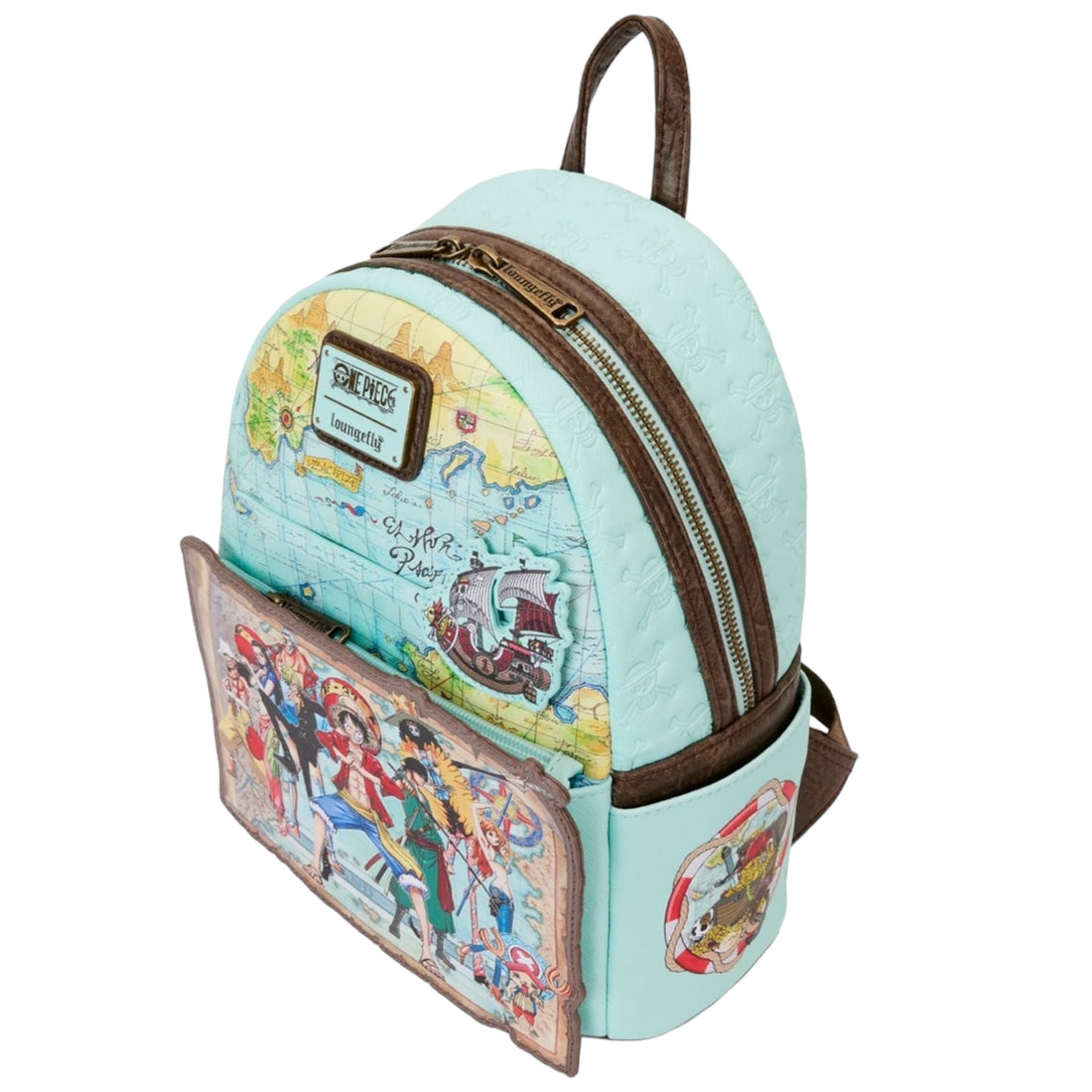 Loungefly One Piece Luffy Gang Map Mini-Backpack