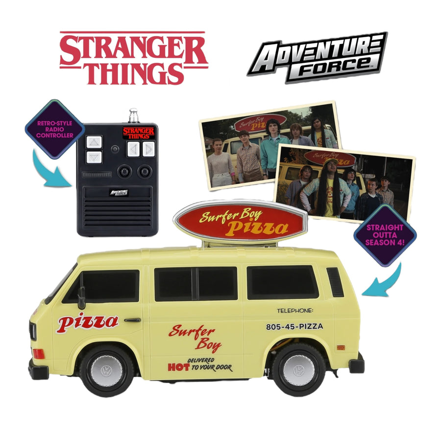 Adventure Force (1:20) Stranger Things Pizza Van Battery Radio Control