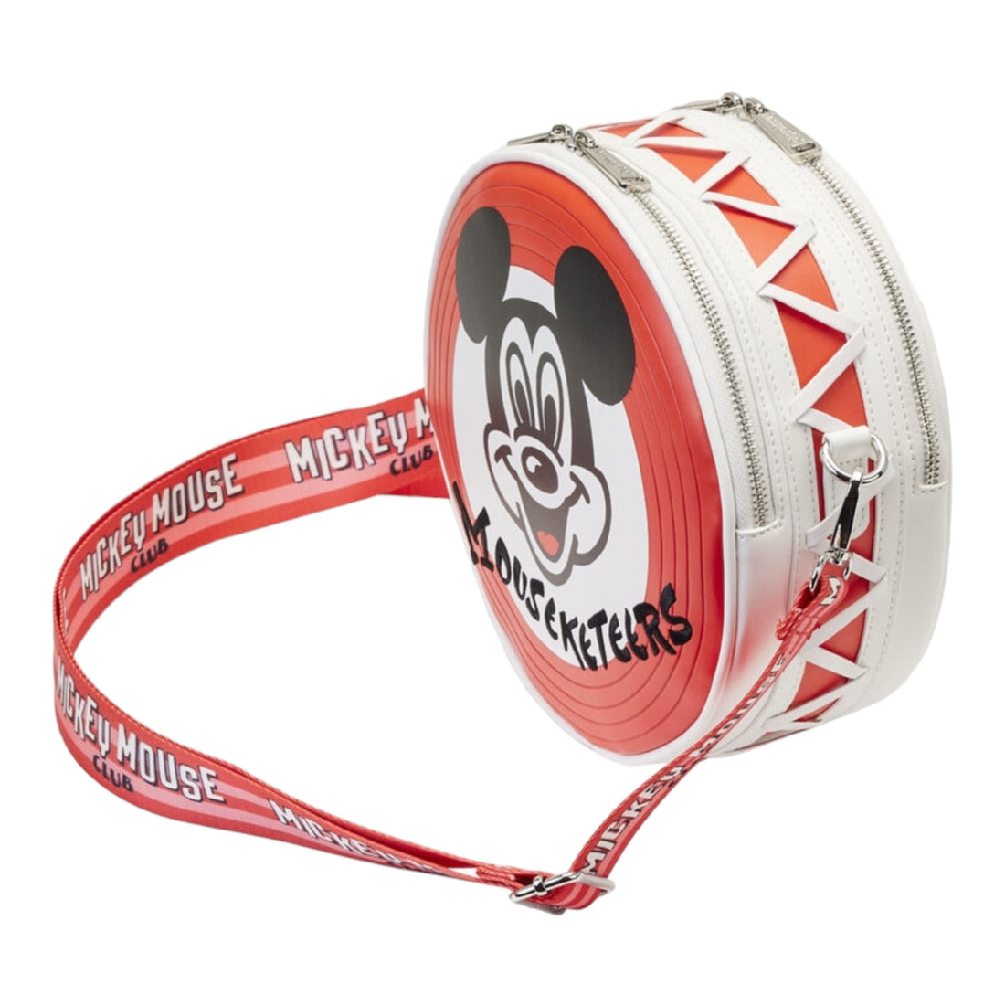 Loungefly Disney100 Mickey Mouseketeers Crossbody Bag with Ear Holder