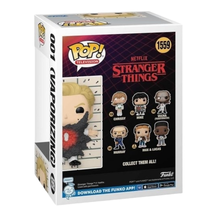 Stranger Things #1559 001 (Vaporizing) 2024 Summer Con Limited Edition Funko Pop (Imperfect Box)