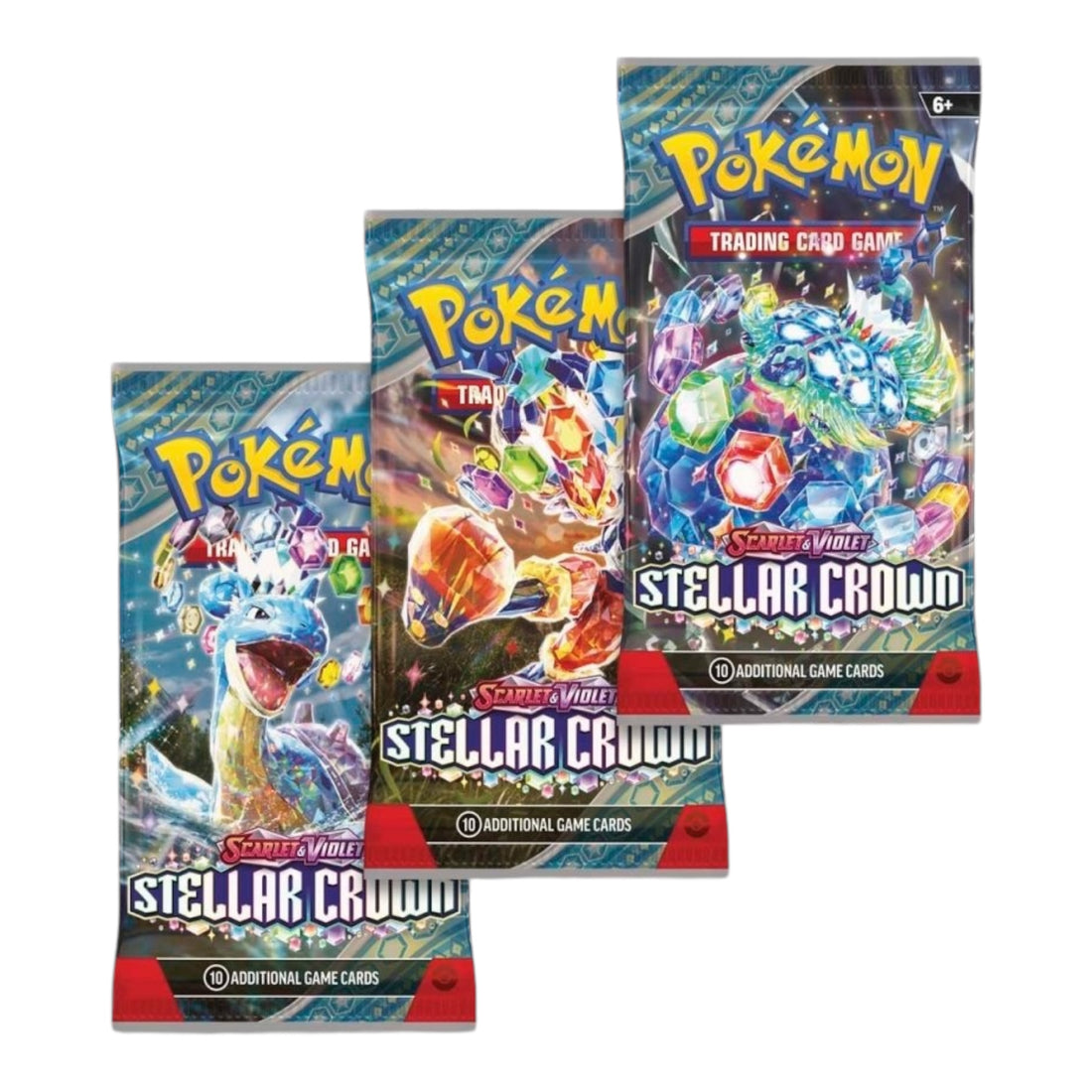 Pokémon TCG: Scarlet & Violet-Stellar Crown 3 Booster Packs & Tinkaton Promo Card