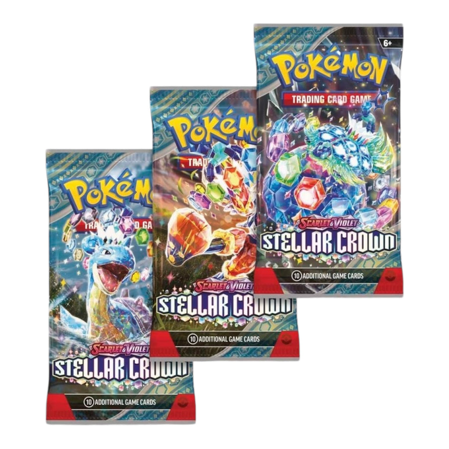 Pokémon TCG: Scarlet & Violet-Stellar Crown 3 Booster Packs & Tinkaton Promo Card
