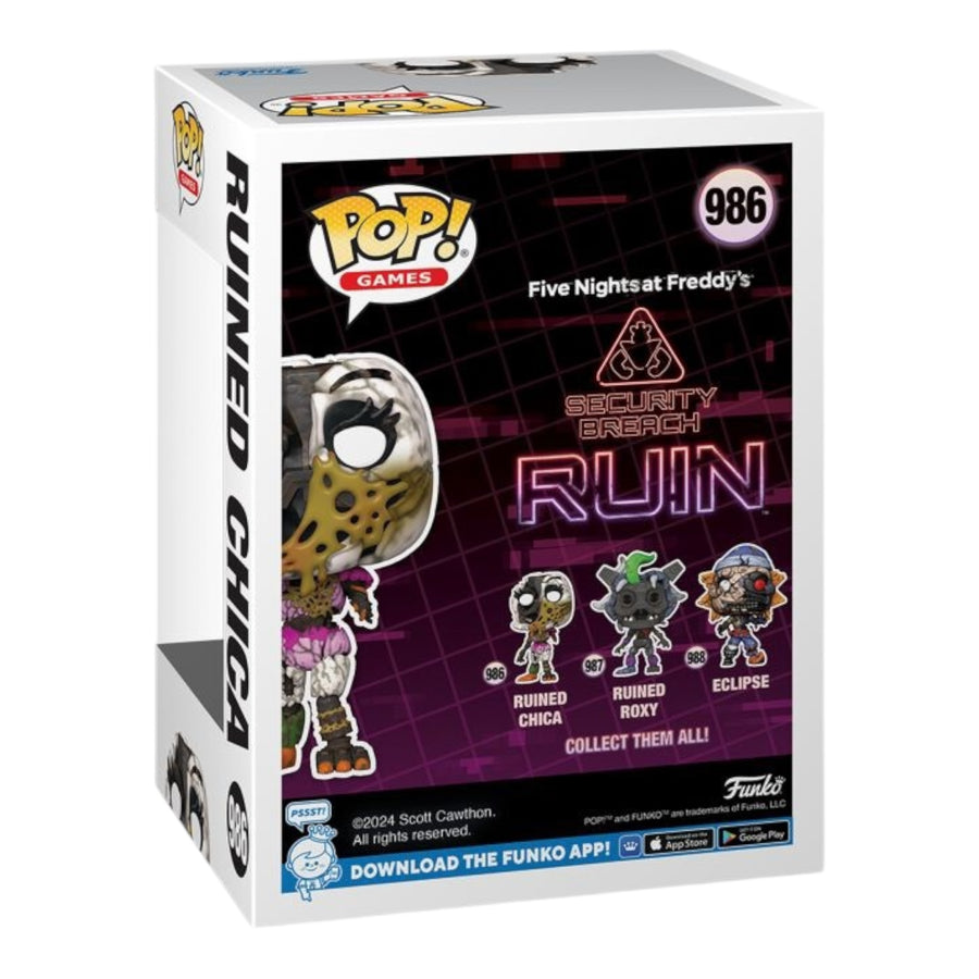 Five Nights At Freddy’s #986 Ruined Chica Funko Pop