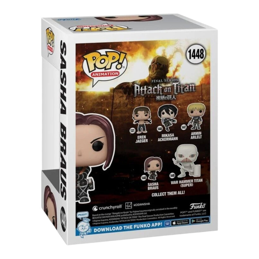 Attack On Titan #1448 Sasha Braus Chaice Collectibles Exclusive Funko Pop (Imperfect Box)