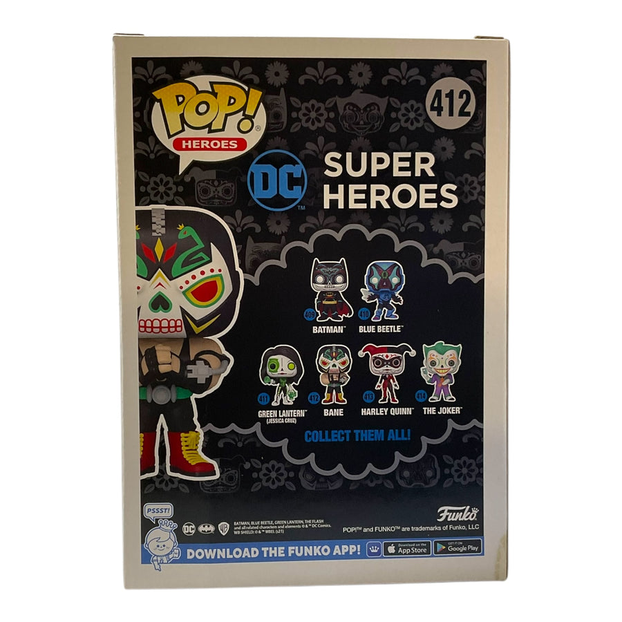 DC #412 Bane GITD Entertainment Earth Funko Pop (Imperfect Box)