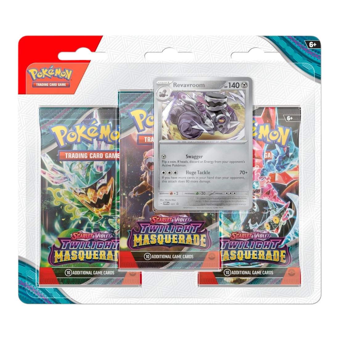 Pokemon TCG: Scarlet & Violet 6 - Twilight Masquerade - 3-Pack