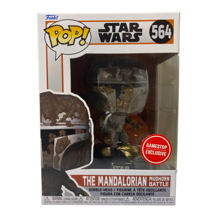 Star Wars #564 The Mandalorian Mudhorn Battle Gamestop Exclusive Funko Pop