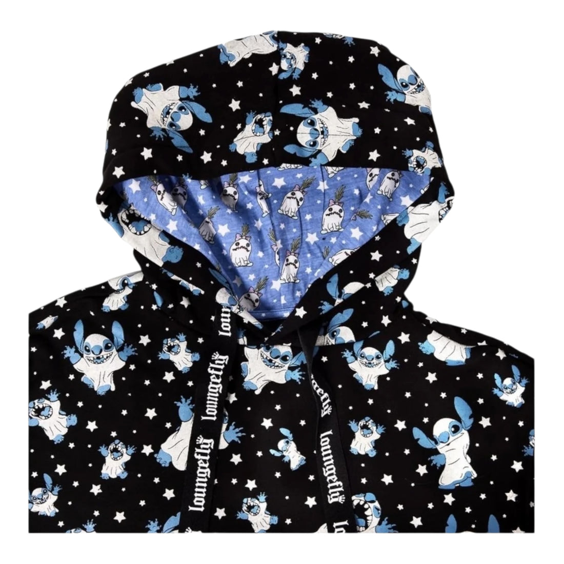 Loungefly Disney Stitch Ghost Hooded Sweatshirt (ExDisplay)