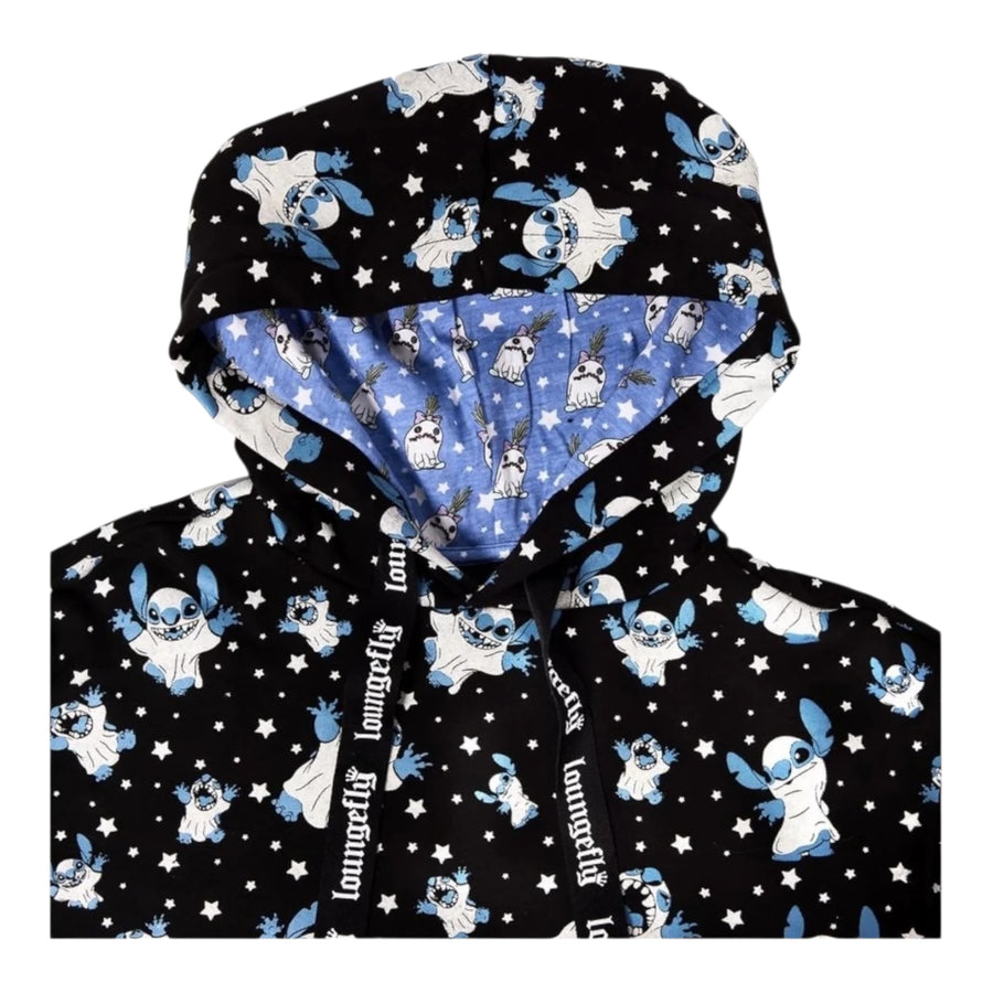 Loungefly Disney Stitch Ghost Hooded Sweatshirt (ExDisplay)