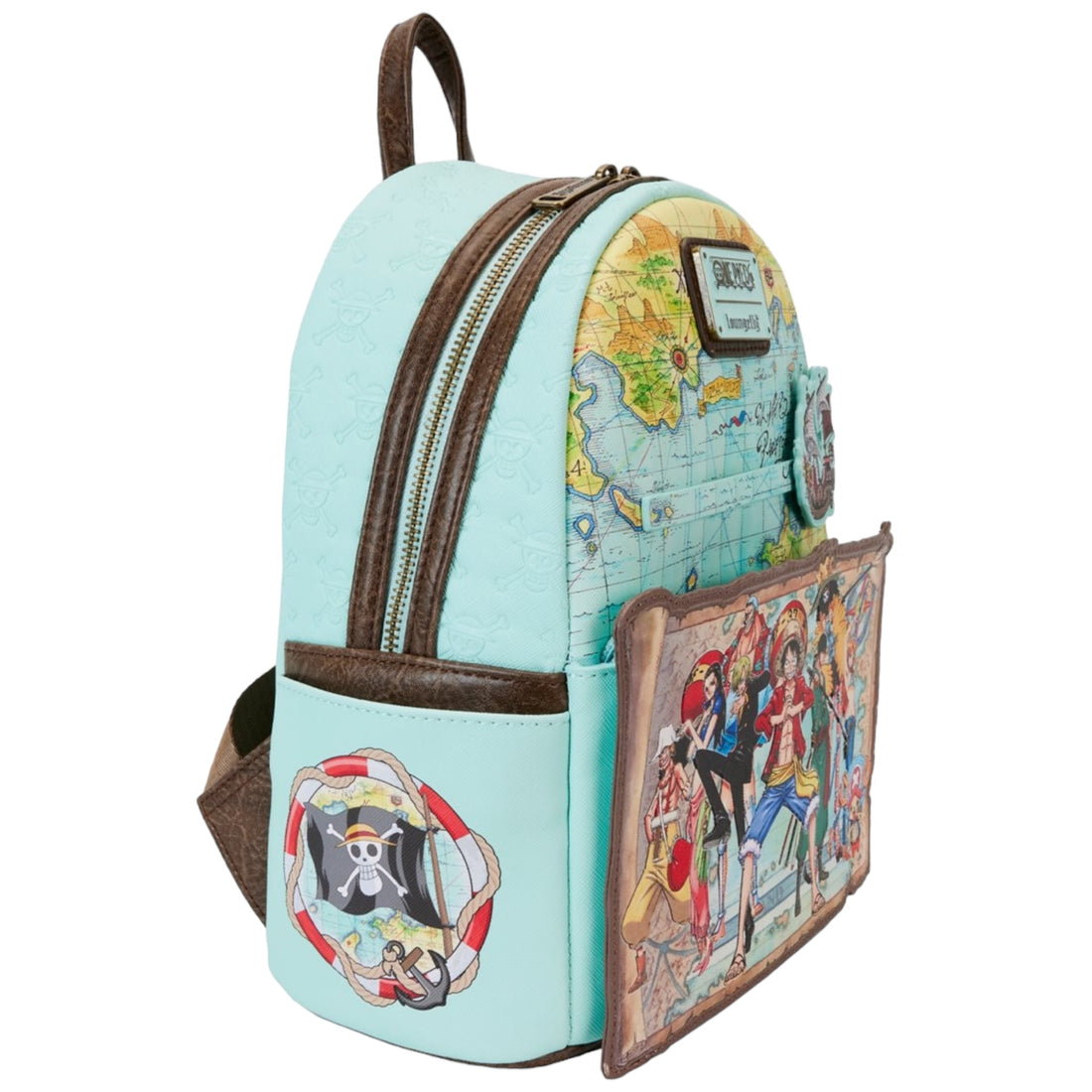 Loungefly One Piece Luffy Gang Map Mini-Backpack