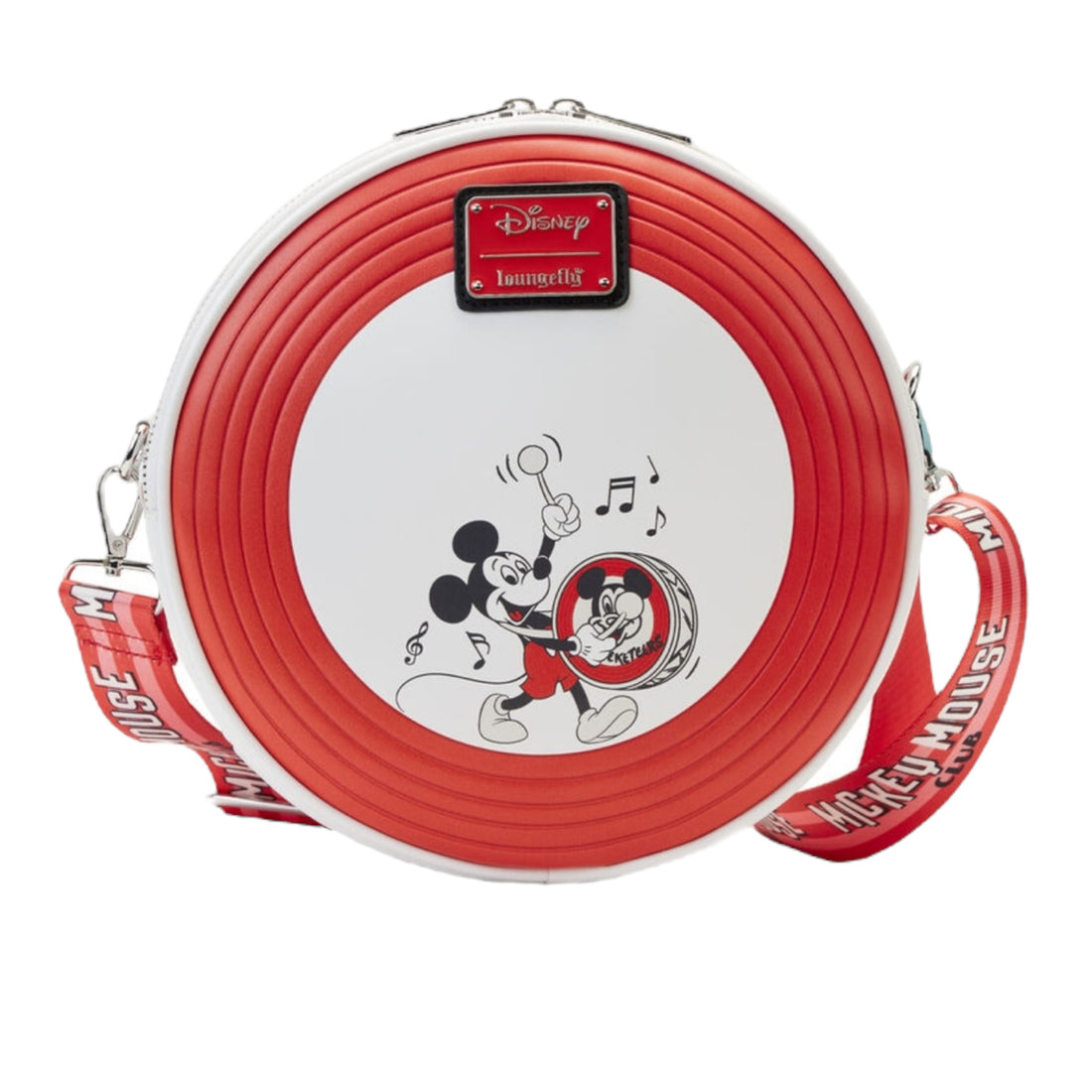 Loungefly Disney100 Mickey Mouseketeers Crossbody Bag with Ear Holder