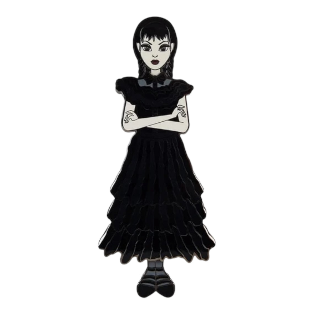 Loungefly MGM Wednesday Addams Paper Doll Pin