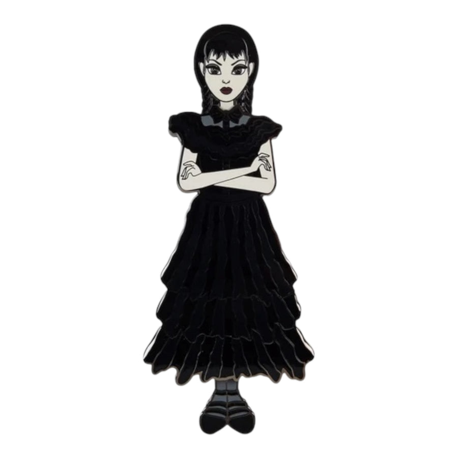 Loungefly MGM Wednesday Addams Paper Doll Pin