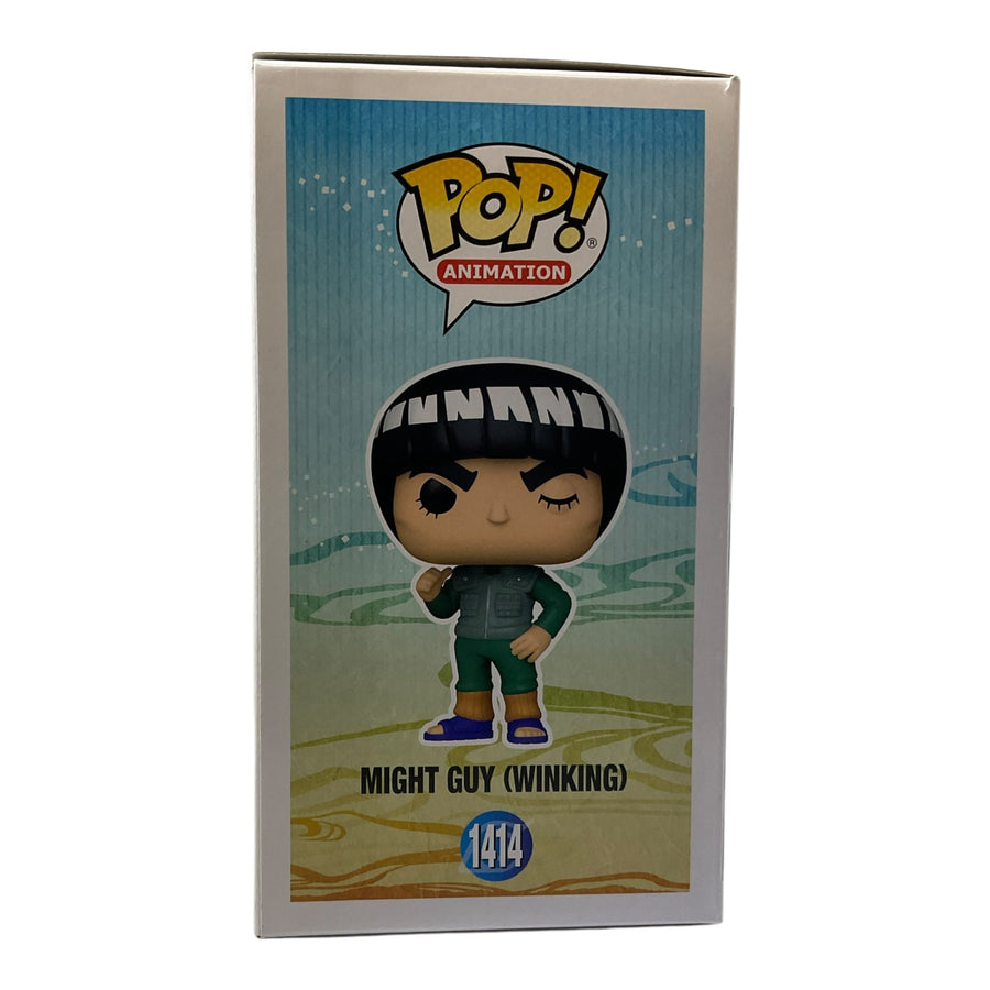 Naruto Shippuden #1414 Might Guy (Winking) Hot Topic Exclusive Funko Pop (Imperfect Box)