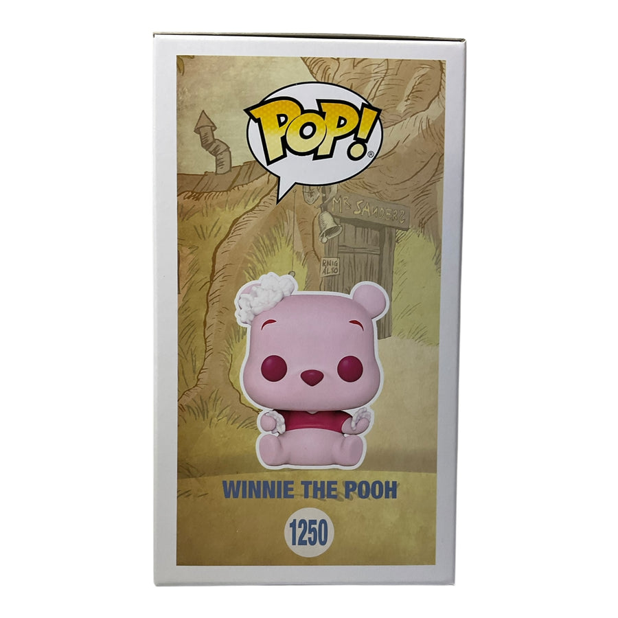 Disney #1250 Winnie The Pooh Flocked Hot Topic Exclusive Funko Pop (Imperfect Box)