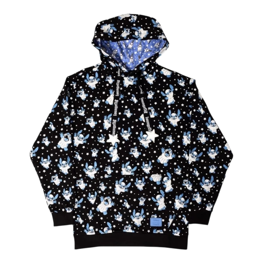 Loungefly Disney Stitch Ghost Hooded Sweatshirt (ExDisplay)